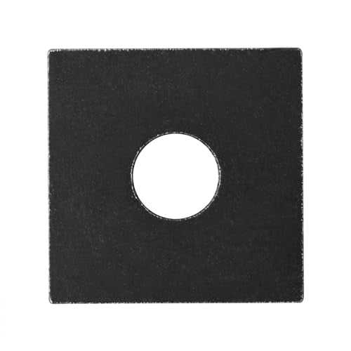 10 Pack 2.5" x 2.5" Square Washer for 3/4" Bolt, Steel Plate