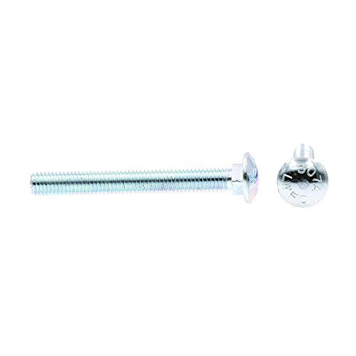 Prime-Line 9063761 Carriage Bolts, 3/8 in.-16 X 3-1/2 in., A307 Grade A Zinc Plated Steel (25 Pack)