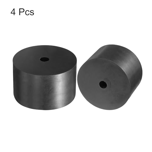 uxcell 4pcs Rubber Spacers 80mm OD, 12mm ID, 50mm Height Round Anti Vibration Spacer Rubber Bushing Grommets Thick Rubber Washers for Home Car Accessories 80mmx12mmx50mm(OD*ID*Height)