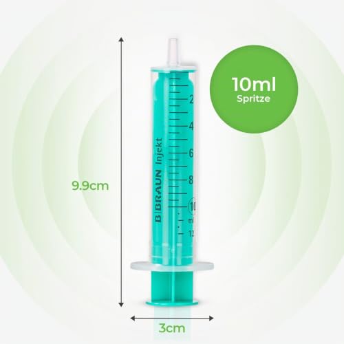 MedixX Syringes Set with Blunt Needle Various Sizes for Hobby and Home Work - Syringes Individually Sterile Packed (10 x 10 ml Syringe & 10 x Cannula) 10x 10ml & 10x Cannula