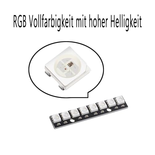 WS2812 RGB LED Module, Built-in Driver for Arduino Raspberry Pi ESP32, Pack of 10