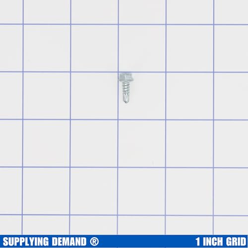 Supplying Demand 86-11204-500PK HVAC Self-Tapping Sheet Metal Screws - Size 8 x 1/2 in. - 1/4 in. Hex Head