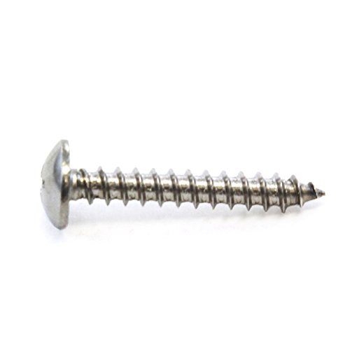 180 Piece Truss Head Stainless Steel Screw Set for Dock Bumper Installation Marine Grade 10 x 1-1/4 Inches SS 180