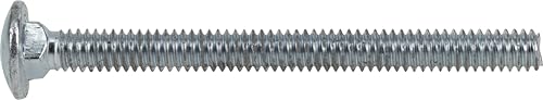 Hillman 240036 Carriage Bolt, 1/4 x 3-Inch, Steel, Zinc-Plated, Silver, 100-Pack