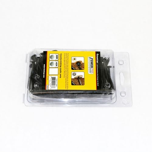 FastCap PowerHead Wood Screws, 3", #2 Square Drive, 150-Pack