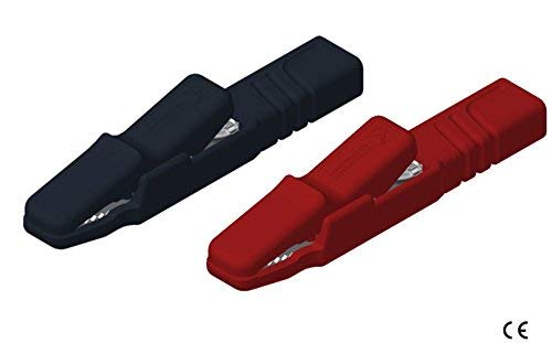 VELLEMAN - HMSET2 Hirschmann safety test lead set PMS 4 with test tips measuring leads lamellar plug 4mm, black / red 142921