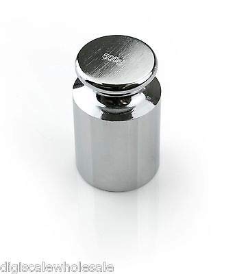 WedDecor 500g Calibration Weight with Accurate Precision, Nickel-Plated Stainless Steel Gram Scale for Digital, Pocket, Jewelry, Laboratory, Kitchen, Letter - Silver