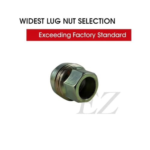 EZAccessory Lug Nuts 1/2" Thread with External (Dual) Threads Compatible with Chevy GMC Wheels Set of 20 Pack of 20