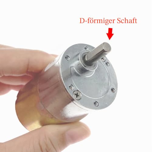 JZK 200RPM DC 12V High Torque 200RPM 12V Micro DC Gear Motor 6mm Shank Diameter Speed Reduction Electric Gear Motor