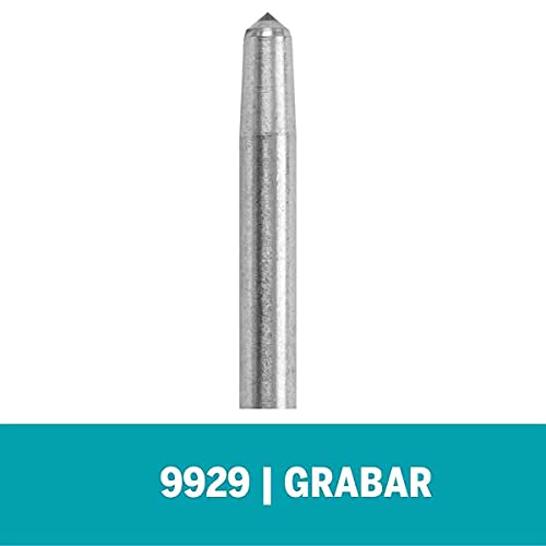 Dremel 9929 Rotary Tool Engraver Bit with Diamond Point- Perfect for Engraving Metal, Glass, and Wood, Grey, Gray