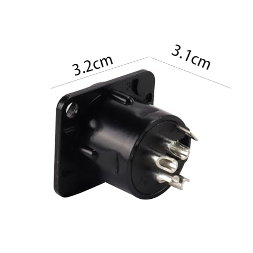 4 XLR 4 Pin Female Panel Mount Sockets Suitable for Recording Studios, Mixers, Sound Systems etc