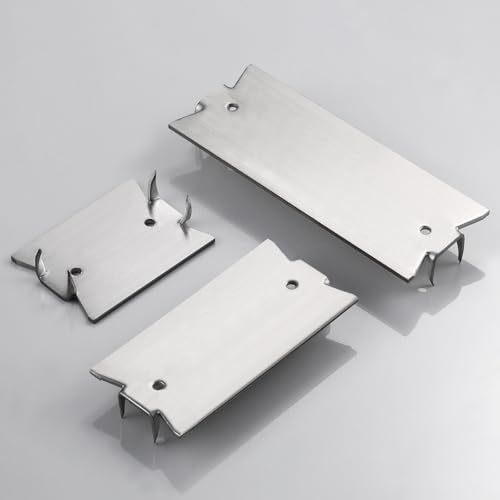 Wensilon(30 pcs) Stainless Steel 304 1.5X3 Inch 16-Gauge Anti-Nail Protection Plate Shield Stainless Steel, Nail Plate for Wood Studs, Steel Cable Wire Protector Plate with Sharp Pointed Prongs (30 pcs)1.5X3 Inch SS304