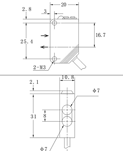 Reflection light button light sensor optical sensor 12-24V 20cm PNP 100mA NC and NO light barrier