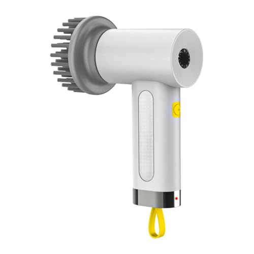 WANGCL Handheld Power Spin Scrubber Cordless Electric Cleaning Brush with 3 Replacement Cleaning Heads Two-speed control for Bathroom, Kitchen Tiles Floors Walls Car