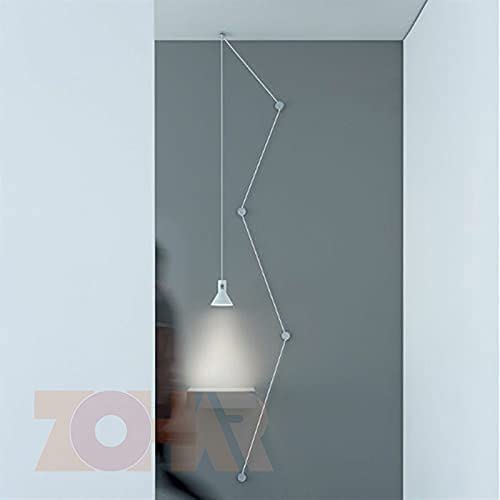 ZOHAR Pack of 3 two-piece wall and ceiling pins white for textile cable ceiling mounting monkey swing surface-mounted cable holder for lamp DIY with screws and dowels white