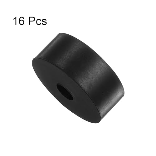 HARFINGTON 16pcs Rubber Spacer ID 12mm x OD 50mm x Length 20mm Black