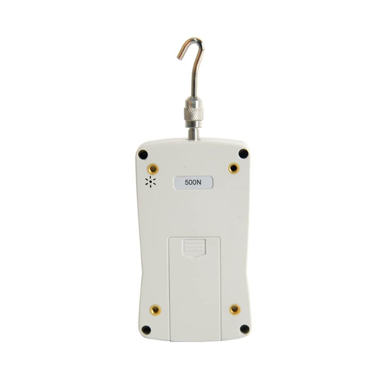 Digital Force Meter 500N/50kg/110lb/1760oz Portable Push Pull Force Meter Switchable Backlit Mini Dynamometer with 6 Light Heads Storage Case Automatic