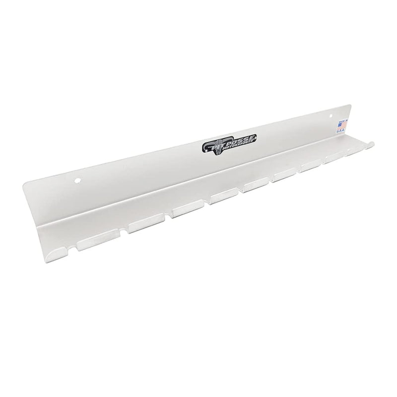 Pit Posse PP3118 Air Tool Pneumatic Rack Holder Organizer for Enclosed Trailer Garage Shop - Made in USA - Holds up to 10 Air Tools - Aluminum Tool Storage (Silver) Silver