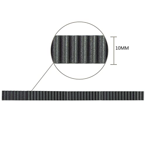 5M GT2 Timing Belt 10mm Width + 6pcs 20 Teeth 5mm Bore Timing Pulley Wheel + 4pcs 20 Tooth Bore 5mm Idler+4pcs Tensioner Spring Torsion,for 3D Printer 5M set