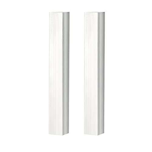 MANCHAP 4 PCS 1 x 1 x 8 Inch Square Aluminum Bar, 25 x 25 x 200 mm Aluminum Flat Bar, 6061 General Purpose Plate, T6511 Solid New Mill Stock