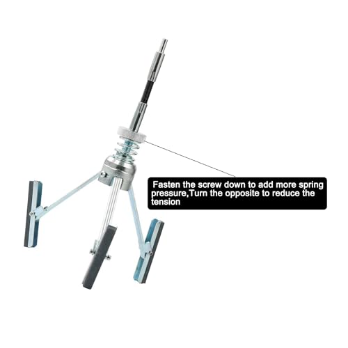Engine Cylinder Hone Deglazer 2 inches to 6-1/2 inches Adjustable 4 inches Long Blade with100 220 400 Grit Stones Piston Cylinder Hone with black case