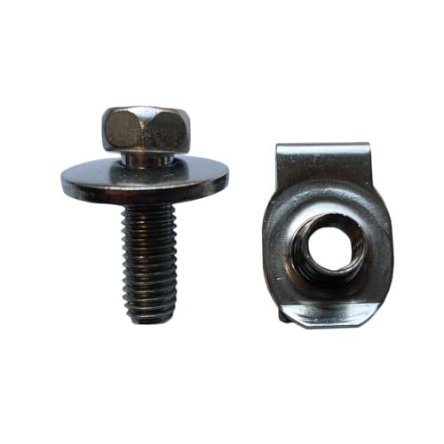 M10 Hex Head Sems Body Bolts & U-nut Clips