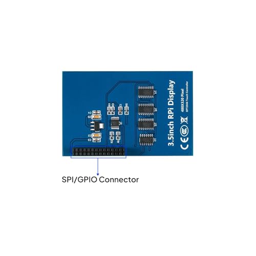 ELEGOO 3.5 Inch TFT Touch Display 480 x 320 SPI Compatible with Raspberry Pi | Pen for input, CD contains tutorial in German, compatible with Raspberry Pi 3/2/B+/A+