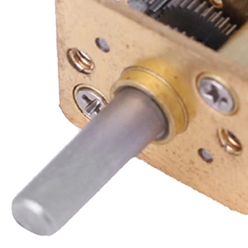 DC Gear Motor N20 DC 6V Brushes 50 RPM/100 RPM/400 RPM Electric Micro Torque with Torque Metal Gear for Electrical Equipment of the Fan Reusable Packaging (100 RPM) 100RPM