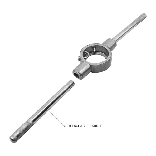Die Handle Round Die Stock Handle Wrench with Knurled Handle, Non Slip, for Metric M30-M36 / 47mm-65mm Round Die