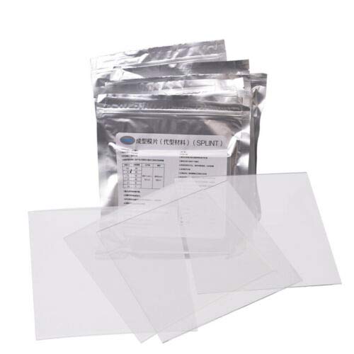 Dental Lab Rail Thermoforming Material for Vacuum Forming Soft Hard 1/1.5/2mm (1.0mm, Hard)