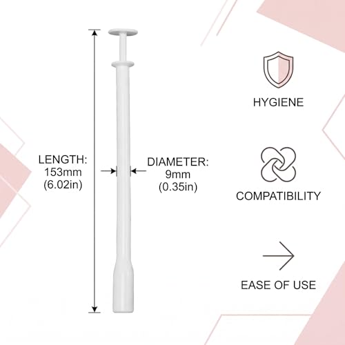 Pack of 20 Hygienic Applicators, Vaginal Compatible, Compatible with Vagisan Lactic Acid Suppositories, Menoelle
