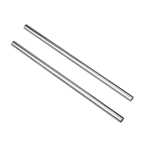 2 pcs 12 mm x 600mm Chrome Plated Linear Rod with M6 Hex Socket Cap Screw Bolt Diameter 12mm+M6