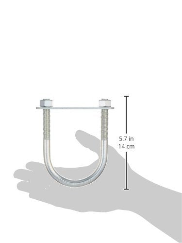 National Hardware N347-807 2190BC U Bolt in Zinc Plated (Pack of 2) 1 Count (Pack of 2)