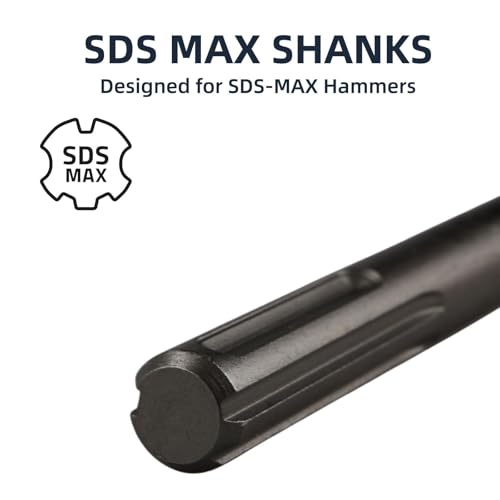 24'' SDS Max 3 Inch Scaling Chisel - Masonry Concrete Chisel 40Cr Steel SDS Max Bits Rotary Hammer Attachments for Brick Stone Concrete 24'' 3-Inch Scaling Chisel