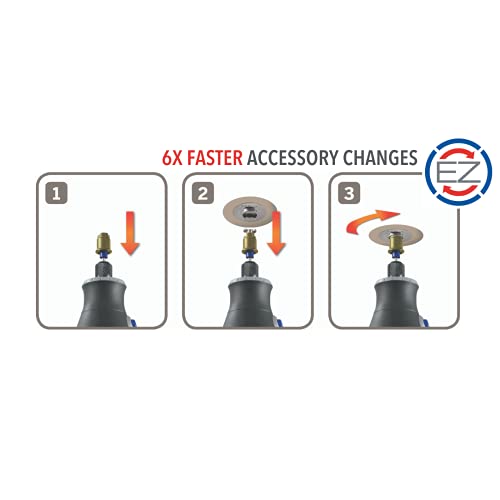 Dremel SC413 EZ SpeedClic Sanding Discs - Accessory Set for Multifunctional Tool with 6 Sanding Discs Grit 240 30 mm, for Surface and Edge Sanding of Wood, Plastics, Metal Pipes and Much More