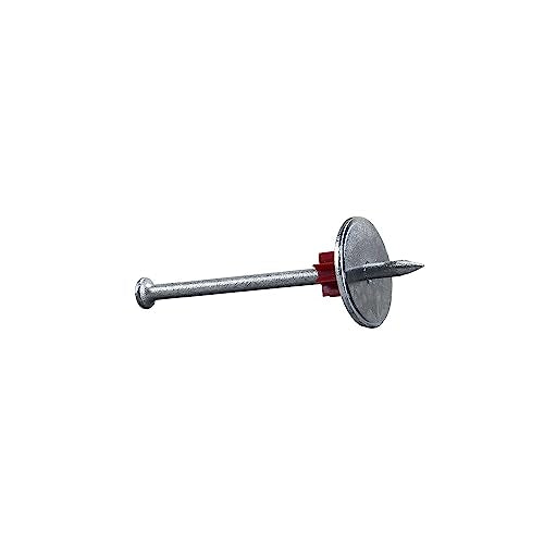 Freeman Single Concrete Drive Pins with Washers | 2-1/2" | Galvanized Steel | 100 Count | Indoor and Outdoor | Compatible with Freeman, Ramset, and Hilti Style Nailers | CNDPNW25 2-1/2"