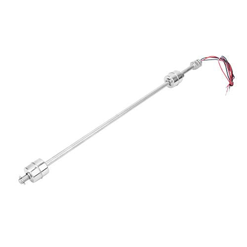 Liquid Level Sensor, DC 0-110V Large Size Stainless Steel Double Float Ball Switch Water Level Controller Sensor Switch for Water Tank,Pool,Sink,Fish Tank,etc(400mm)