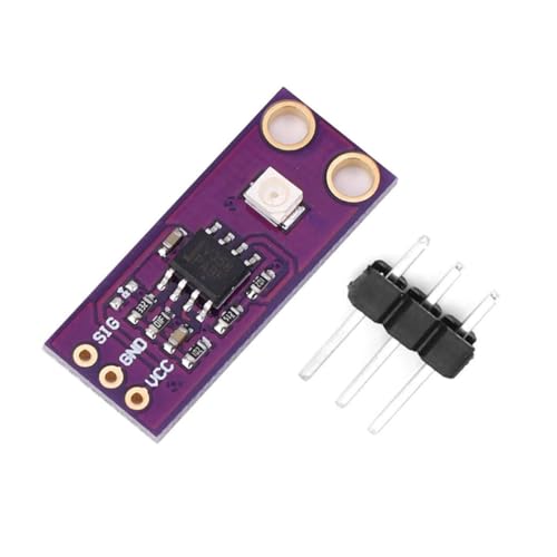 Hailege 2pcs GUVA-S12SD UV Light Sensor UV Sensor Module S12SD Light Sensor Wavelength Detection Range 240nm-370nm 130 Degree Wide Angle Detection