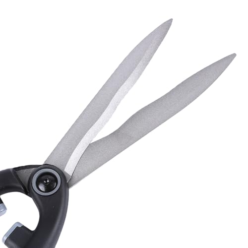 Garden Hedge Shears for Trimming and Shaping Shrubs with SK5 High Carbon Steel Non-Stick Blades, Shock-Absorbing Bumpers & Lightweight Handles