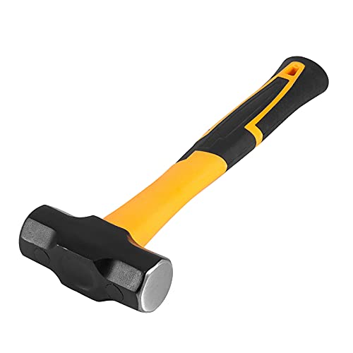 HOIGON 2 Pack 2 Lb Mini Sledge Hammer, 11 Inch Pro-grade Sledge Hammer Tool with Fiberglass Handle, Stoning Club Hammer for Carpentry, Construction, Mechanic Work