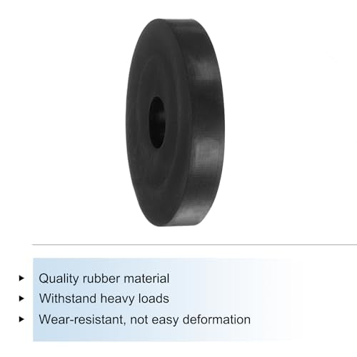 uxcell 100pcs Black Rubber Spacers, 1-1/2" OD, 3/8" ID, 1/4" Height, Anti Vibration, Sound Insulation, Versatile Usage, Superior Performance 1-1/2" OD x 3/8" ID x 1/4" Height