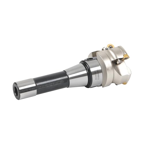 HFS(R) Face Mill Cutter Holder 63mm R8-FMB22 Shank with Cutter Inserts and Spanners for Milling EMRW 6R63-22(2.48")
