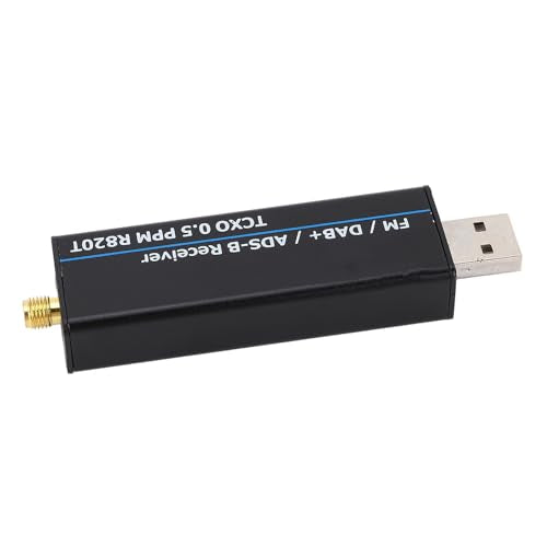 RTL SDR Receiver Full Band Aluminum Enclosure and 2 Antennas Receiver Radio Receiver Software Defined Radio (100kHz-1.7GHz)