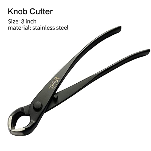 VOUIU 5-Piece Bonsai Tool Set,Knob Cutter,Concave Cutter,Wire Cutter,Jin Pliers,Bonsai Scissors