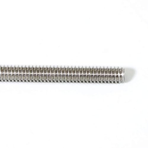 Stainless Steel Fully Threaded Rod, 1/2" -13 Thread Size, 12" Length, Right Hand Threads, 4 Pieces 1/2"-13