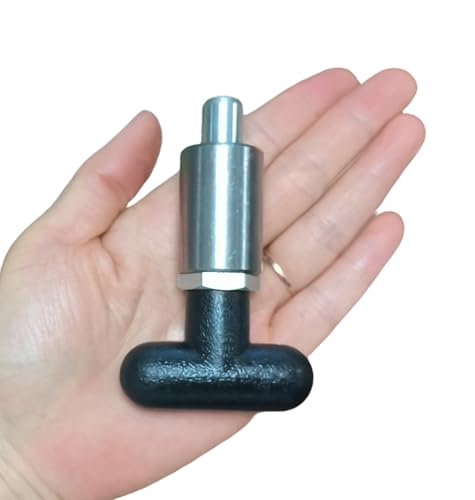 Handle Spring-Loaded Pull pins, Steel Spring plungers/Dowel pins, Handle Pull Rod knobs, Screw Locks with Platform (T-Handle 1/4in-2Pcs) T-handle 1/4in-2Pcs