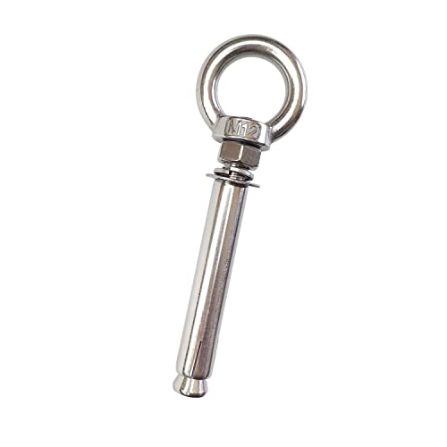 Expansion Bolts Anchor Bolt 5 Pack M12*120mm 304 Stainless Steel Expansion Screws Bolts Eyes Ring Fastener Wall Concrete M12*120