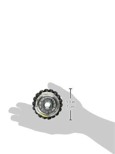 wolfcraft 1 Wire Cup Brush Angle Grinder 14 mm Thread 65 mm Diameter Twisted