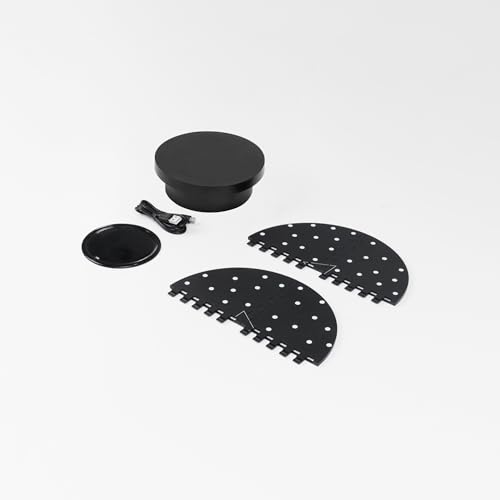Revopoint Portable Turntable with Marked Top Cover for 3D Scanners Black