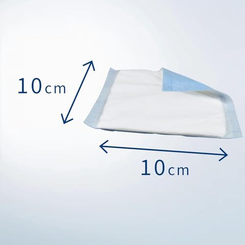 ABENA Absorbent Dressings 10 x 10 cm, Pack of 50, White, Sterile, Highly Absorbent Dressings, Absorbent Pad, Absorbent Pad, Latex Free, with Water-Repellent Backing | Highly absorbent bandages, absorbent pads, absorbent pads, latex-free, with water-rep...